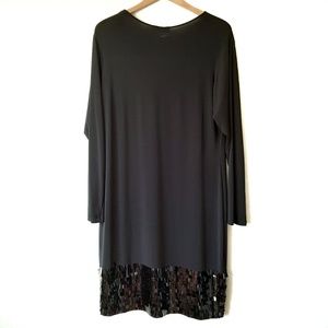 Calvin Klein Dresses - Calvin Klein Black Sheath Dress with Sequin Hem Calvin Klein Dresses - Calvin Klein Black Sheath Dress with Sequin Hem